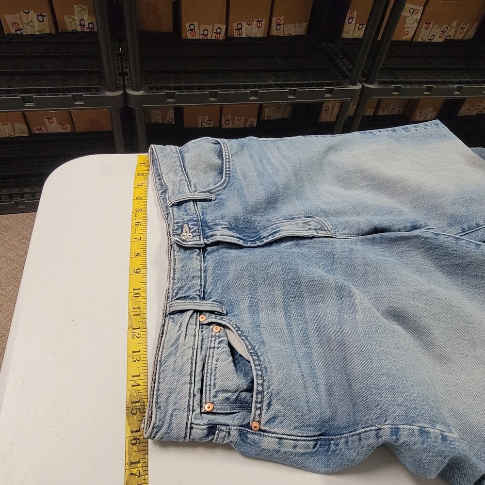 Mother Superior Womens The Dodger Sneak Jeans Size‎ 28 Blue Denim Wide Leg Faded - Picture 8 of 13